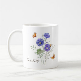 Morning Glory Birth Month Flower コーヒーマグカップ