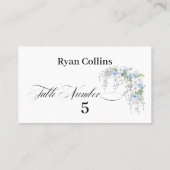 Morning Glory Calligraphy Place Cards プレイスカード (裏面)