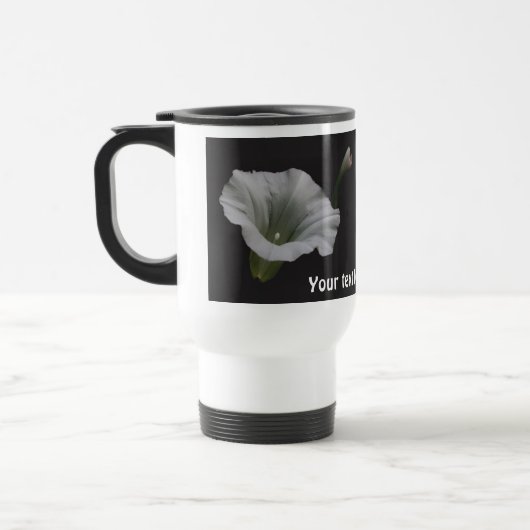 Morning Glory Flower Personalized トラベルマグ (左)