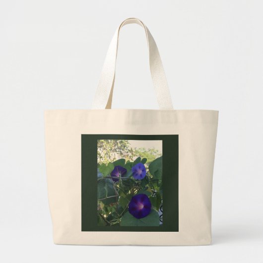 Morning Glory Kaleidoscope ラージトートバッグ (正面)