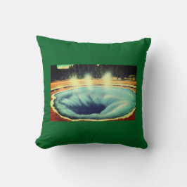 Morning Glory Pool, Yellowstone National Park クッション