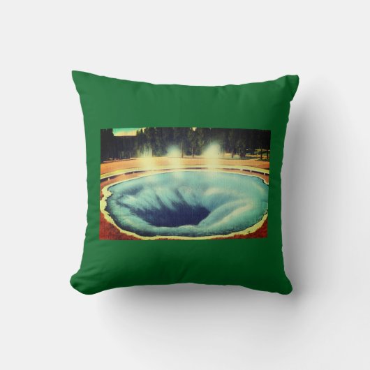 Morning Glory Pool, Yellowstone National Park クッション (正面)