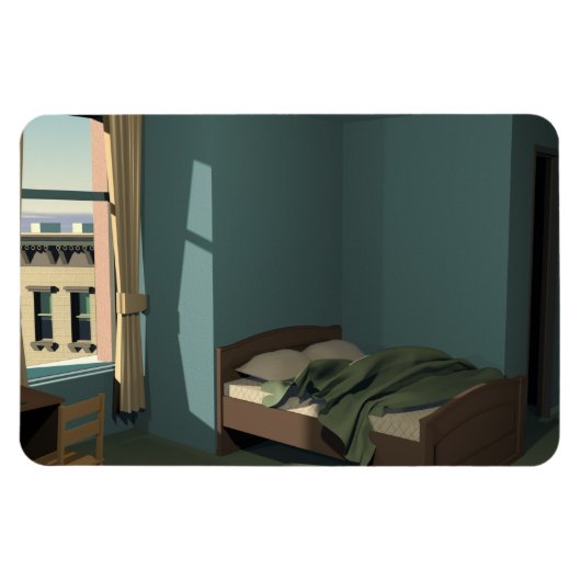 Morning in a city マグネット (横)