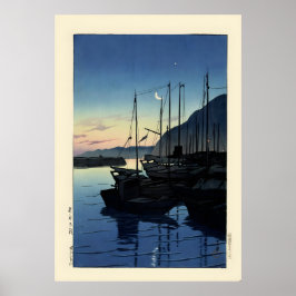 Morning in Beppu by Hasui ポスター