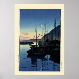 Morning in Beppu by Hasui ポスター