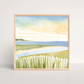 Morning in Chatham | Cape Cod Watercolor Painting ポスター