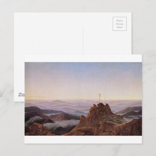 Morning in Riesengebirge - Caspar David Friedrich ポストカード (正面/裏面)