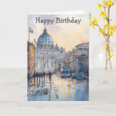 Morning in Rome カード (黄色い花)