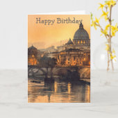 Morning in Rome カード (黄色い花)