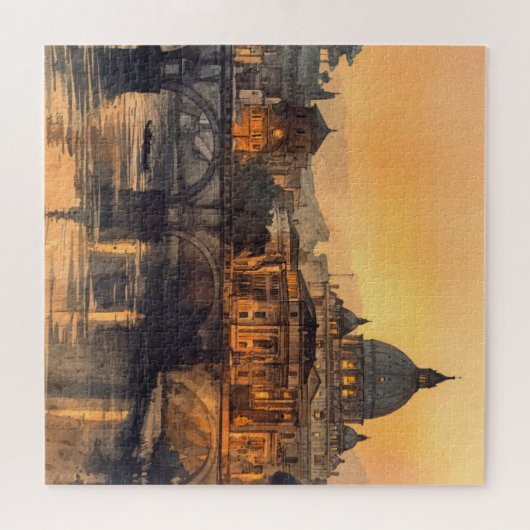 Morning in Rome ジグソーパズル (横)