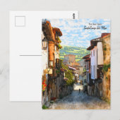 Morning in Santillana del Mar – スペイン実在 ポストカード (正面/裏面)