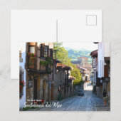 Morning in Santillana del Mar – スペイン実在 ポストカード (正面/裏面)
