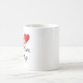 Morning Kisses, Evening Hugs - Sweet Romantic Mug コーヒーマグカップ (中央)