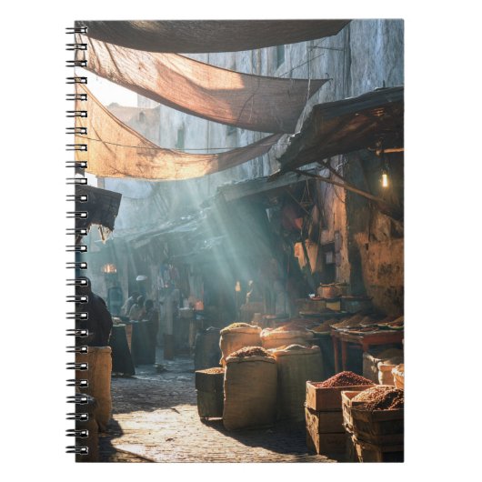 Morning Light Ancient Spice Bazaar Notebook ノートブック (正面)