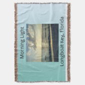 Morning Light Coastal Serenity スローブランケット (正面縦)