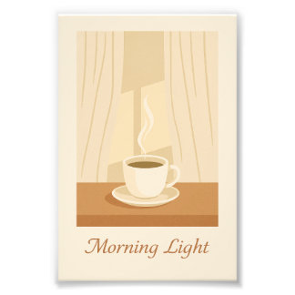 Morning Light Coffee Poster フォトプリント