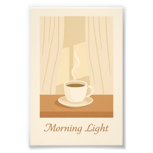 Morning Light Coffee Poster フォトプリント (正面)