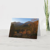 Morning Light on Rocky Mountains in Autumn カード (正面)