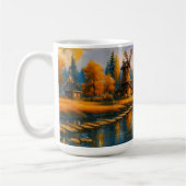 Morning Light Over the Windmill コーヒーマグカップ (左)