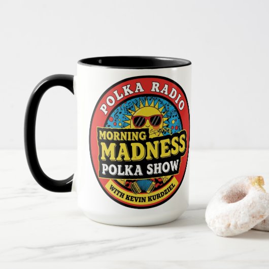 Morning Madness Polka Show Mug マグカップ (ドーナツ付き)