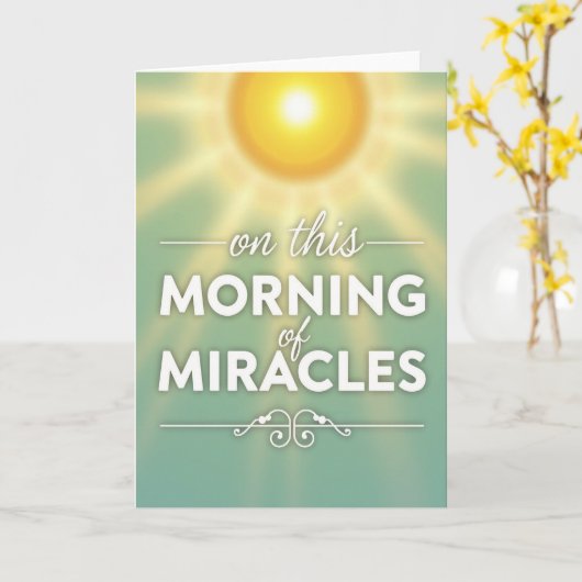Morning Miracles Hopeful Glow Card カード (黄色い花)