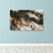 Morning Mist キャンバスプリント (インサイチュ (ウッドフロア))