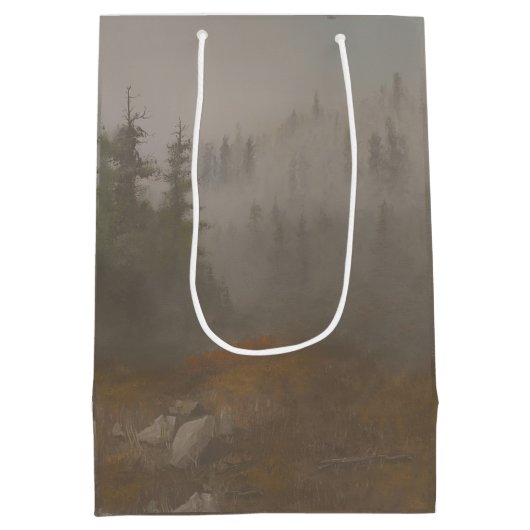 "Morning Mountain" ミディアムペーパーバッグ (裏面)