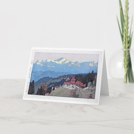 Morning of Darjeeling, Hiroshi Yoshida カード (正面)