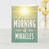 Morning Of Miracles Greeting Card カード (黄色い花)