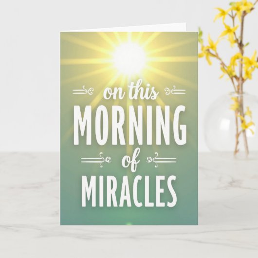 Morning Of Miracles Greeting Card カード (黄色い花)