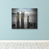 Morning on the Puget Sound by doneill キャンバスプリント (インサイチュ (ウッドフロア))