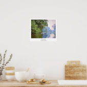 Morning on the Seine near Giverny Claude Monet ポスター (キッチン)