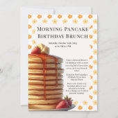 Morning Pancake Birthday Brunch | Cozy Weekend  招待状 (正面)