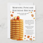 Morning Pancake Birthday Brunch | Cozy Weekend  招待状 (正面)