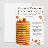 Morning Pancake Birthday Brunch | Cozy Weekend  招待状 (正面/裏面)