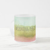 Morning Person Mug フロストグラスマグカップ (正面左)
