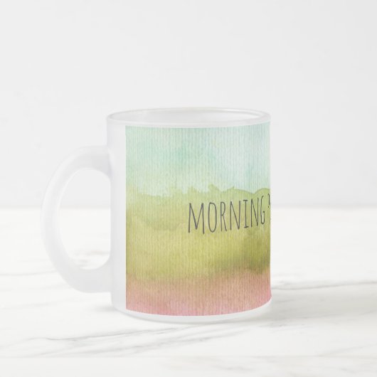 Morning Person Mug フロストグラスマグカップ (左)