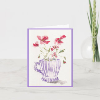 Morning Poppies Greeting Card カード
