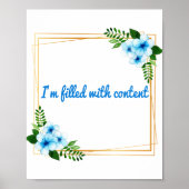 Morning positive vibes affirmations ポスター (正面)