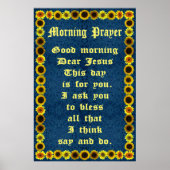 Morning Prayer in a Sunflower Frame ポスター (正面)