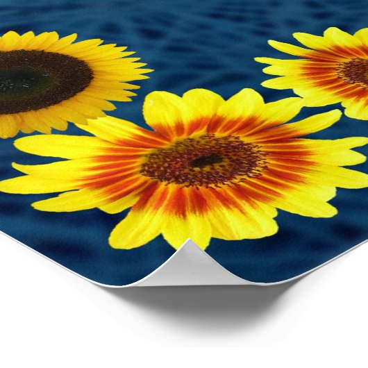 Morning Prayer in a Sunflower Frame ポスター (角)