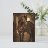 Morning Ride | Horse Art | Postcard ポストカード (スタンド正面)