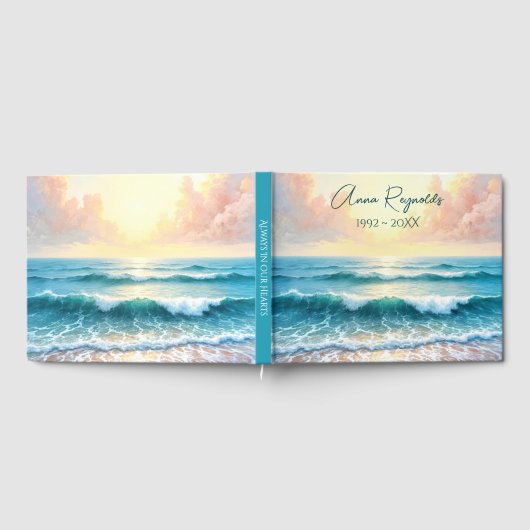 Morning Seascape For Memorial Service ゲストブック (全面)