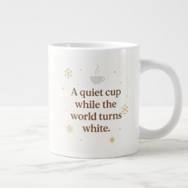 Morning Snowfall | A Quiet Cup | 冬のマグカップ ジャンボコーヒーマグカップ
