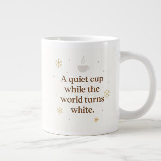 Morning Snowfall | A Quiet Cup | 冬のマグカップ ジャンボコーヒーマグカップ