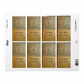 MORNING STAR，緑，茶色の黄色 ラベル (フルシート)