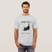 Morning Stretch Cat Almost Functional Graphic Tee Tシャツ (正面フル)