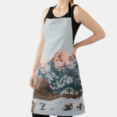 Morning Sunrise Cabin at Grand Teton National Park エプロン (インサイチュ)