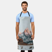 Morning Sunrise Cabin at Grand Teton National Park エプロン (着用した状態)