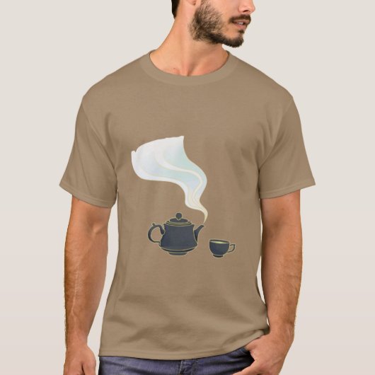 Morning Tea Vibes Tee – Cute Cup & Jug Design Tシャツ (正面)